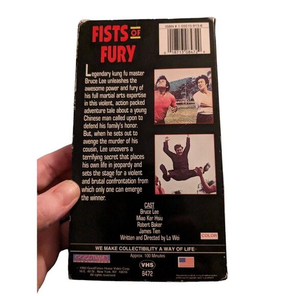 The Chinese Connection, & Fists of Fury (VHS, 1993), Both Starring Bruce Lee - Picture 10 of 10